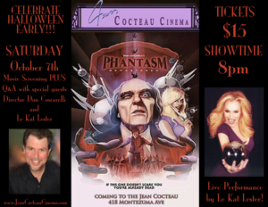 The Jean Cocteau Cinema will present a Tribute to Horror Classic PHANTASM Image