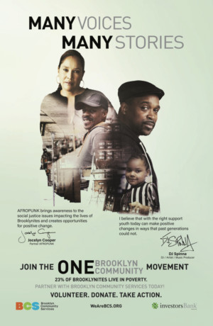 Carla Hall and Chris Hayes Speak Out  in Brooklyn Community Services' Subway Campaign Image
