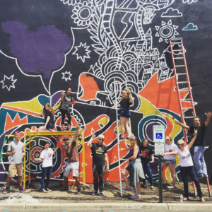 Local Arts Organizations Team with Youth to Paint Community Mural in Red Bank Image