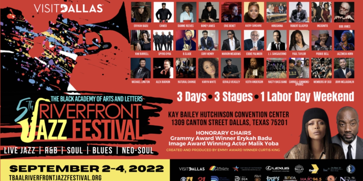 5TH ANNUAL TBAAL RIVERFRONT JAZZ FESTIVAL Comes to Dallas Next Month