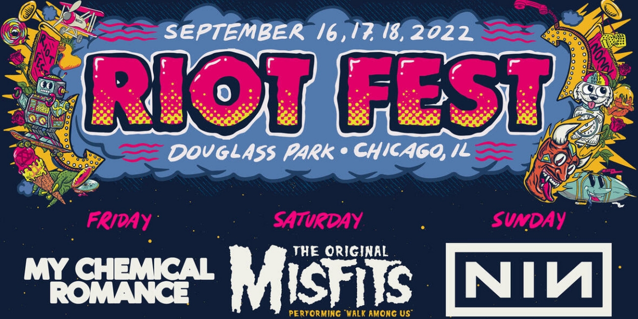 My Chemical Romance, The Original Misfits & More to Headline Riot Fest - Vimarsana News