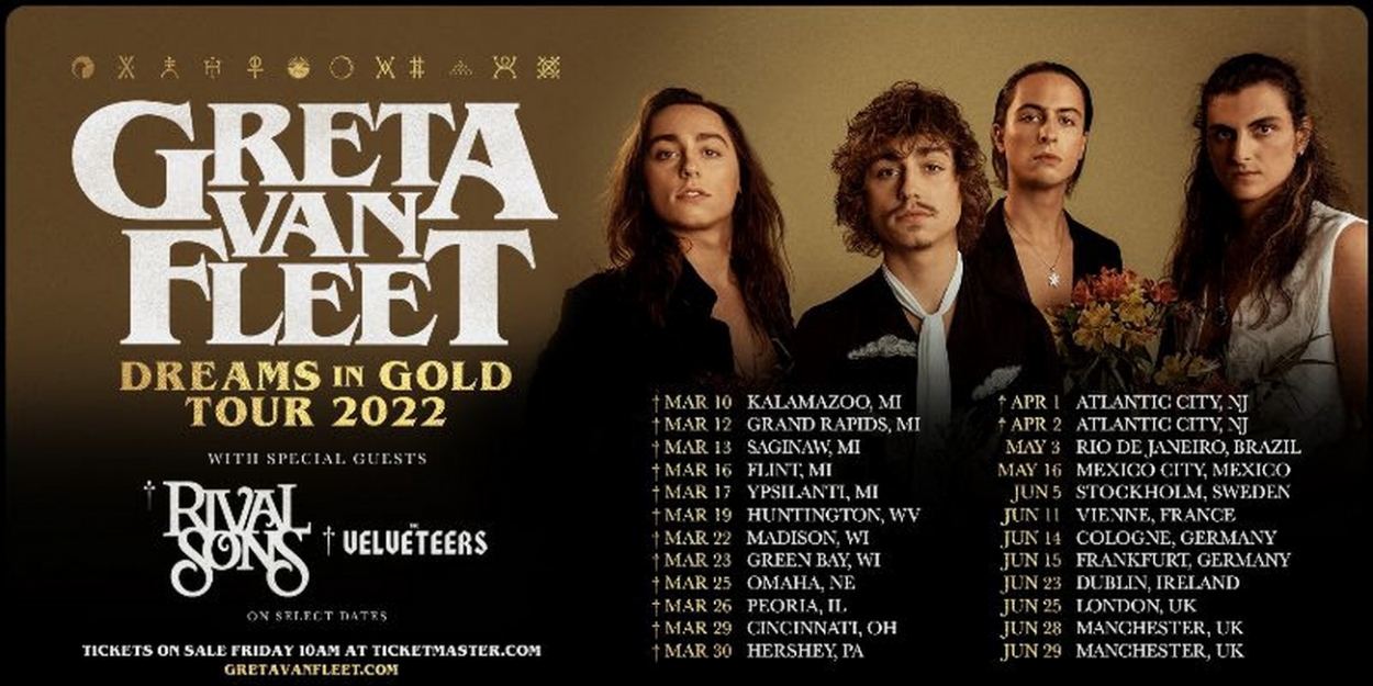 Greta Van Fleet Tour 2024 Europe Brenn Clarice