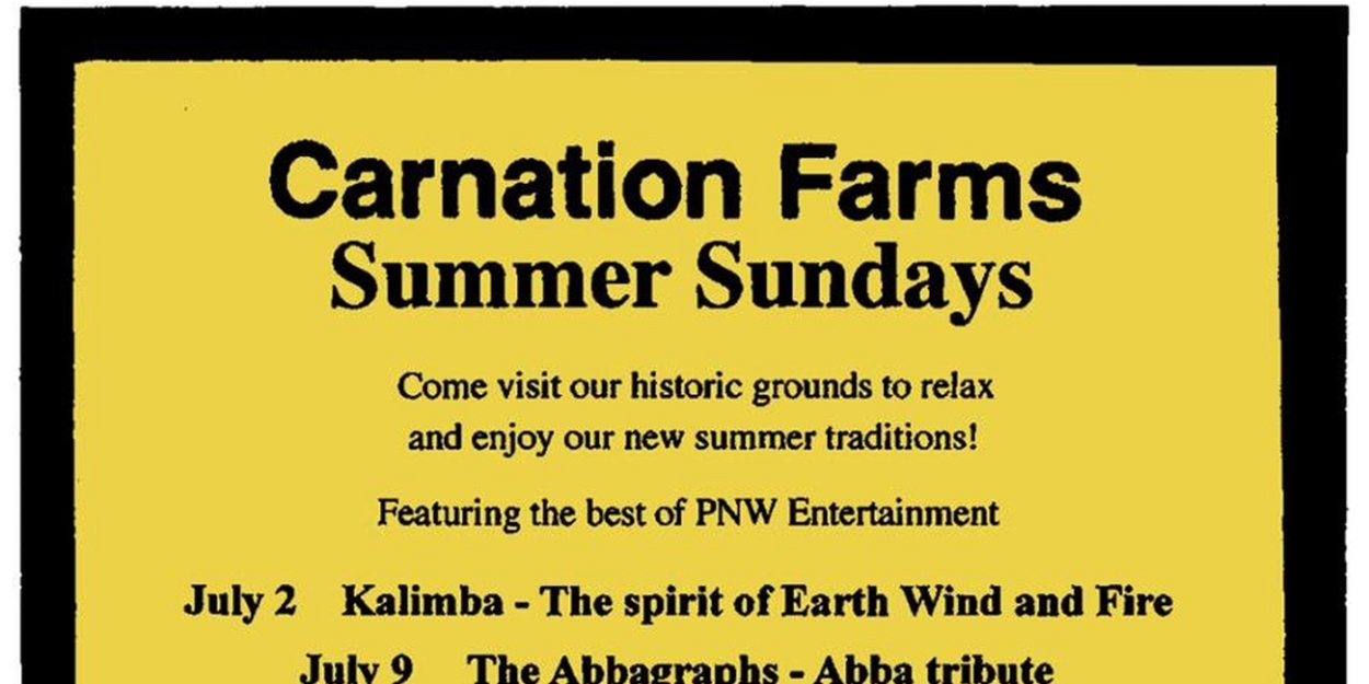Carnation Farms Launches Summer Sundays Concert Series 