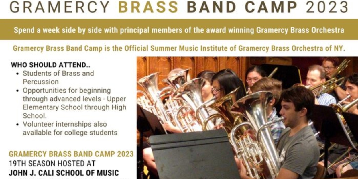 Gramercy Brass Band Camp to Run This Summer At New Jersey's Montclair State University  Image