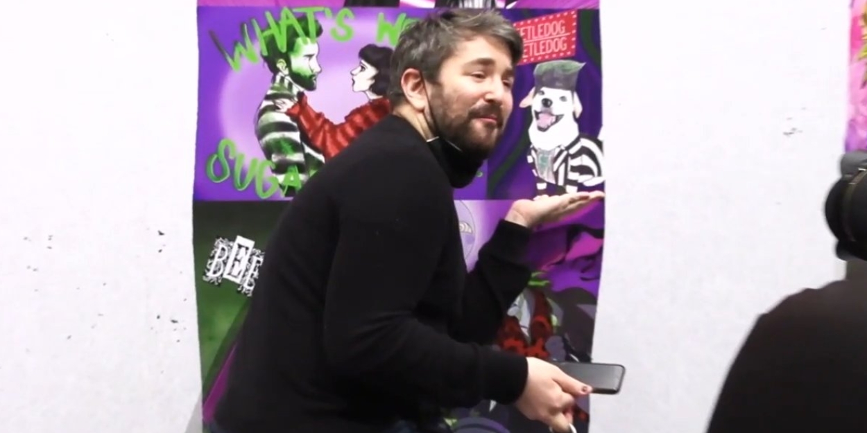 VIDEO: BEETLEJUICE Fan Art Mural at the Marquis Wows the Show's Cast! Video