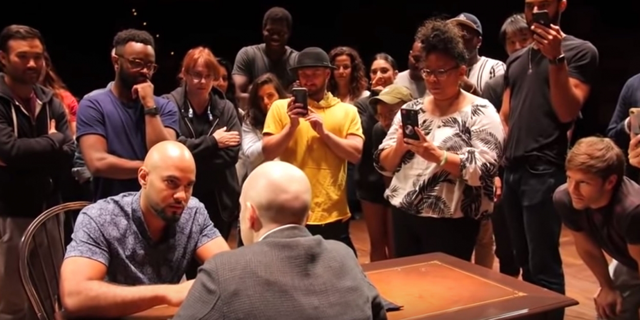 VIDEO: Derren Brown Tricks Around with the Cast of HAMILTON Video