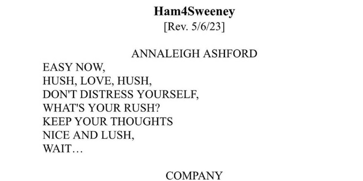 Read the Lyrics for HAMILTODD from the HAMILTON/SWEENEY TODD Ham4Ham Event 