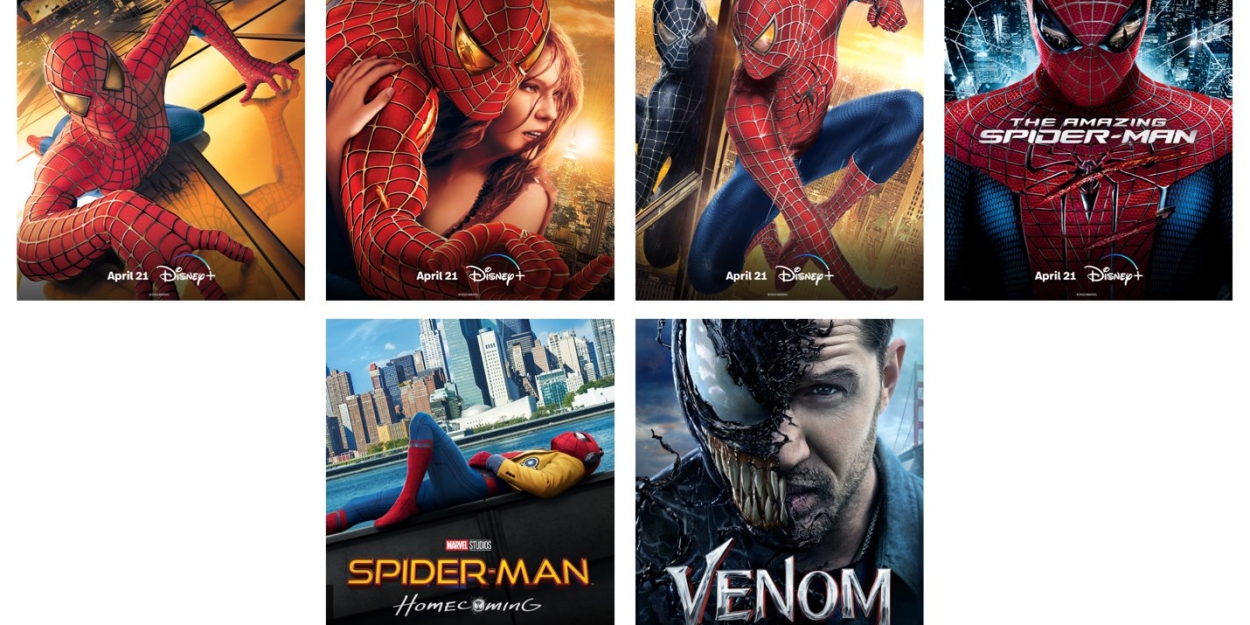 SPIDER-MAN and VENOM to Stream on Disney+ 