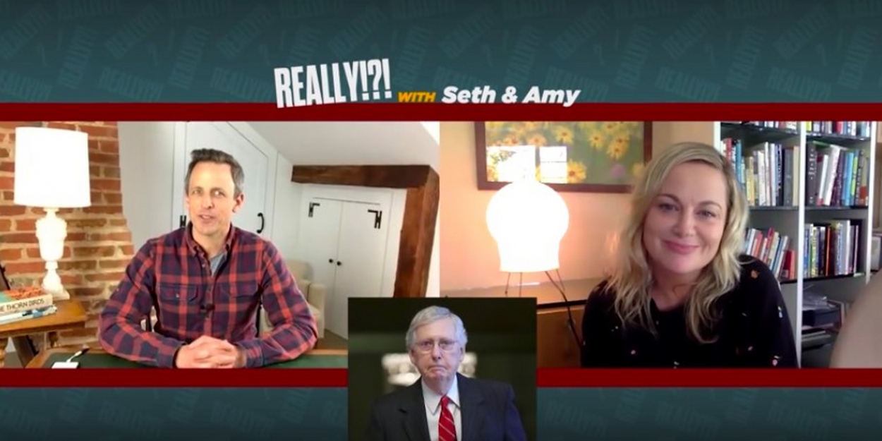 VIDEO: Seth Meyers and Amy Poehler Criticize Mitch McConnell in REALLY!?! Segment on… Video