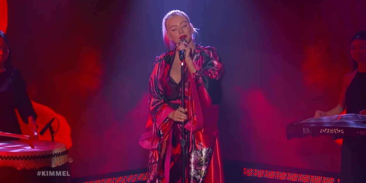 VIDEO: Christina Aguilera Performs 'Loyal Brave True' on JIMMY KIMMEL LIVE! Video
