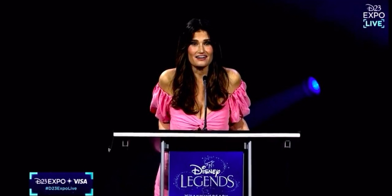 VIDEO: Idina Menzel Inducted as a Disney Legend at the D23 Expo