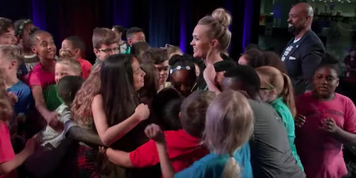 VIDEO: Carrie Underwood Surprises Elementary School Choir During CMA Fest Video