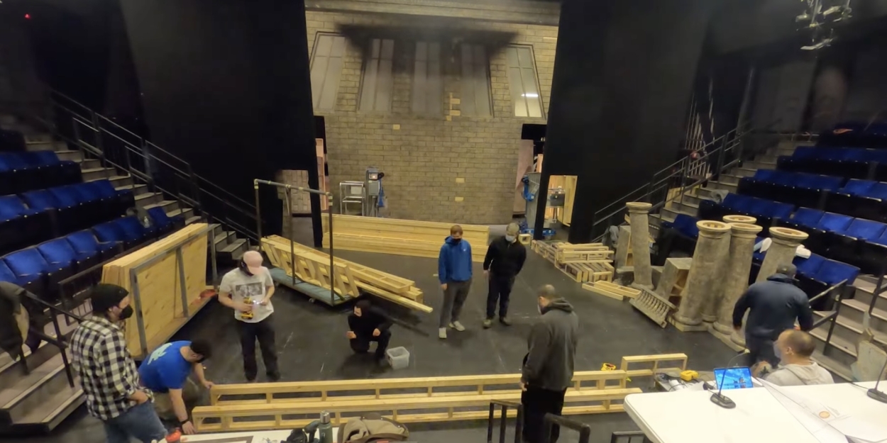 VIDEO: Watch Set Build For Cleveland Playhouse's ANTIGONE