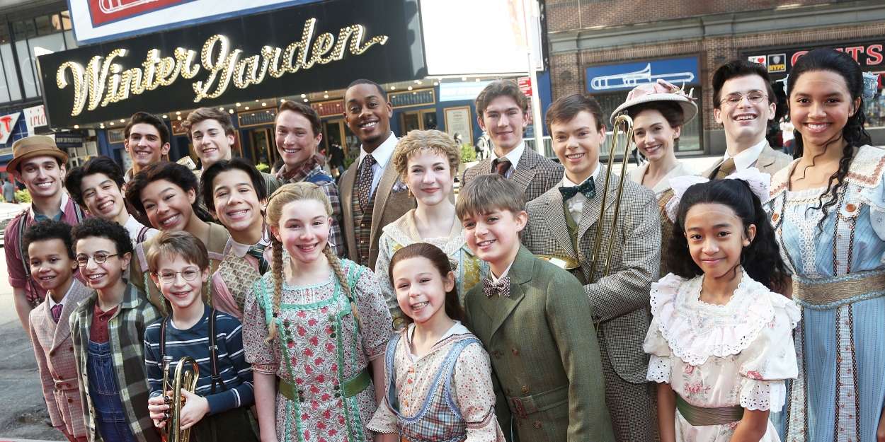 VIDEO: Young Stars of THE MUSIC MAN Celebrate Broadway Debuts Outside the Winter… Video