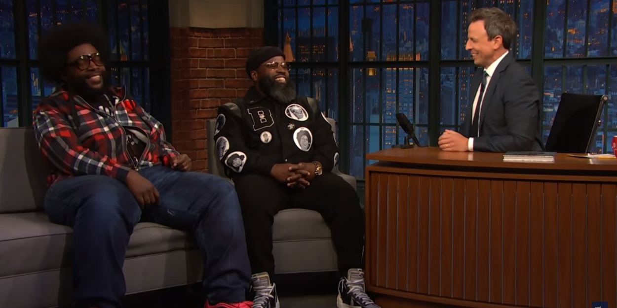 VIDEO: Questlove and Black Thought Talk 'The Roots' on LATE NIGHT WITH SETH MEYERS Video