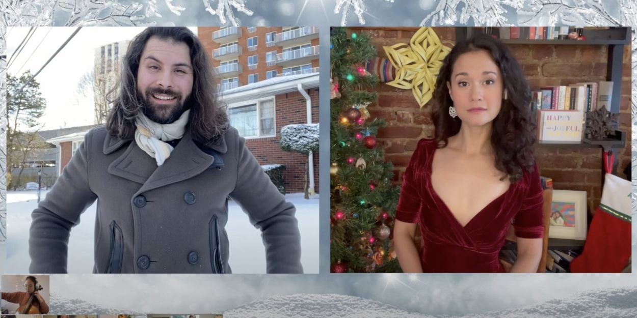 VIDEO: Quentin Garzon and Ali Ewoldt Perform 'White Christmas' Video