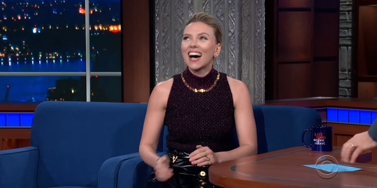 VIDEO: Scarlett Johansson Talks BLACK WIDOW on THE LATE SHOW WITH STEPHEN COLBERT Video