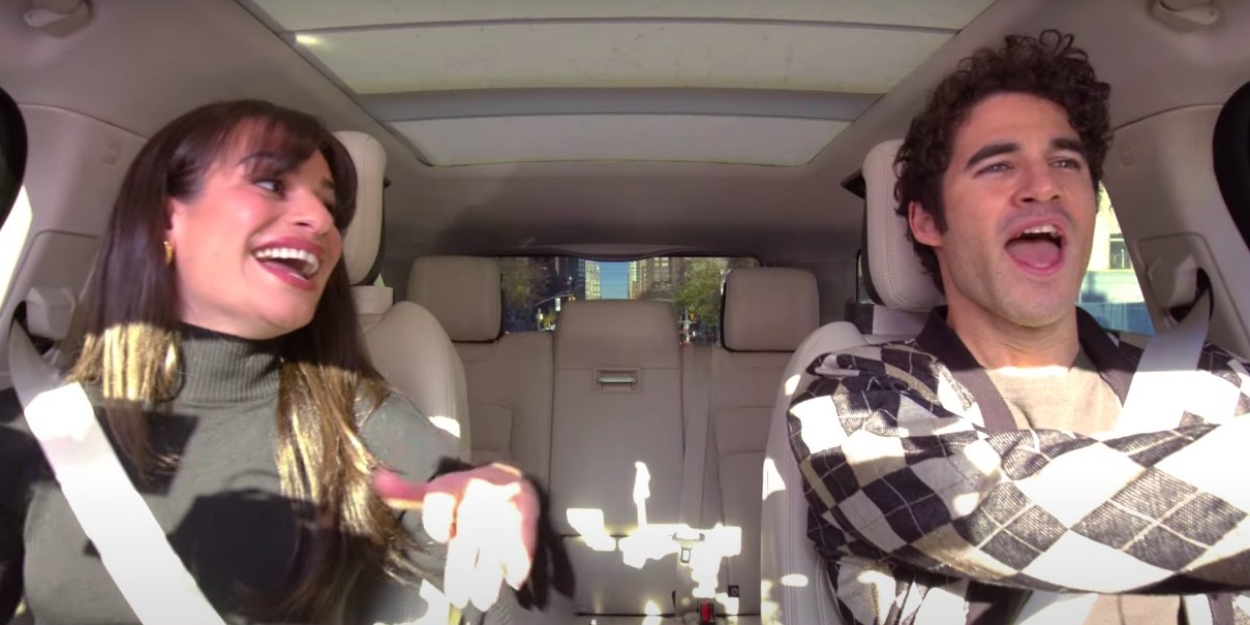 VIDEO Lea Michele Darren Criss Go Christmas Caroling on CARPOOL