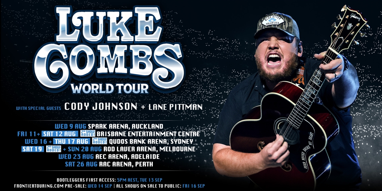 Luke Combs Announces Second Brisbane, Sydney & Melbourne Concerts 
