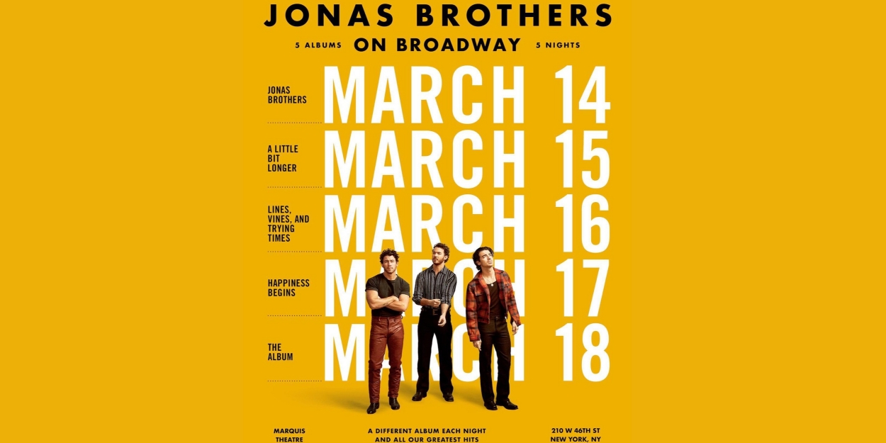 Jonas Brothers Announce Five-Show Broadway Residency 