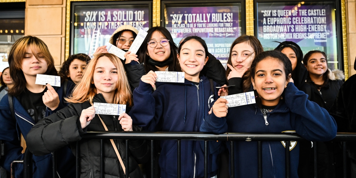 Photos: Local Students Attend SIX on Broadway Through TDF's Introduction to Theatre Program - Vimarsana News