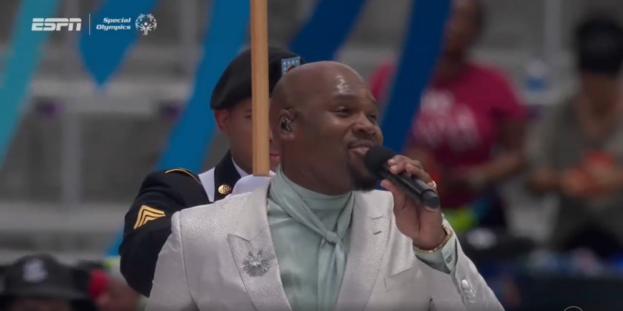 VIDEO: Watch ALADDIN's Michael James Scott Perform the National Anthem at the… Video