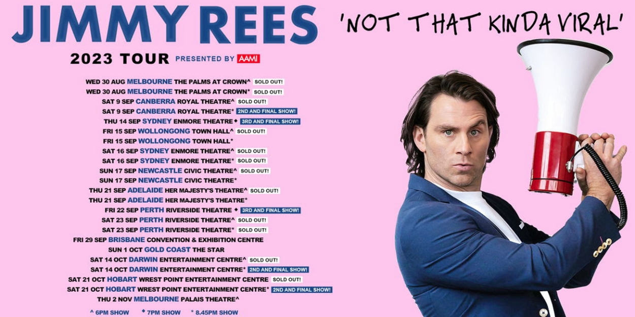 Jimmy Rees Announces Final Five Shows To 'NOT THAT KINDA VIRAL' Tour  Image