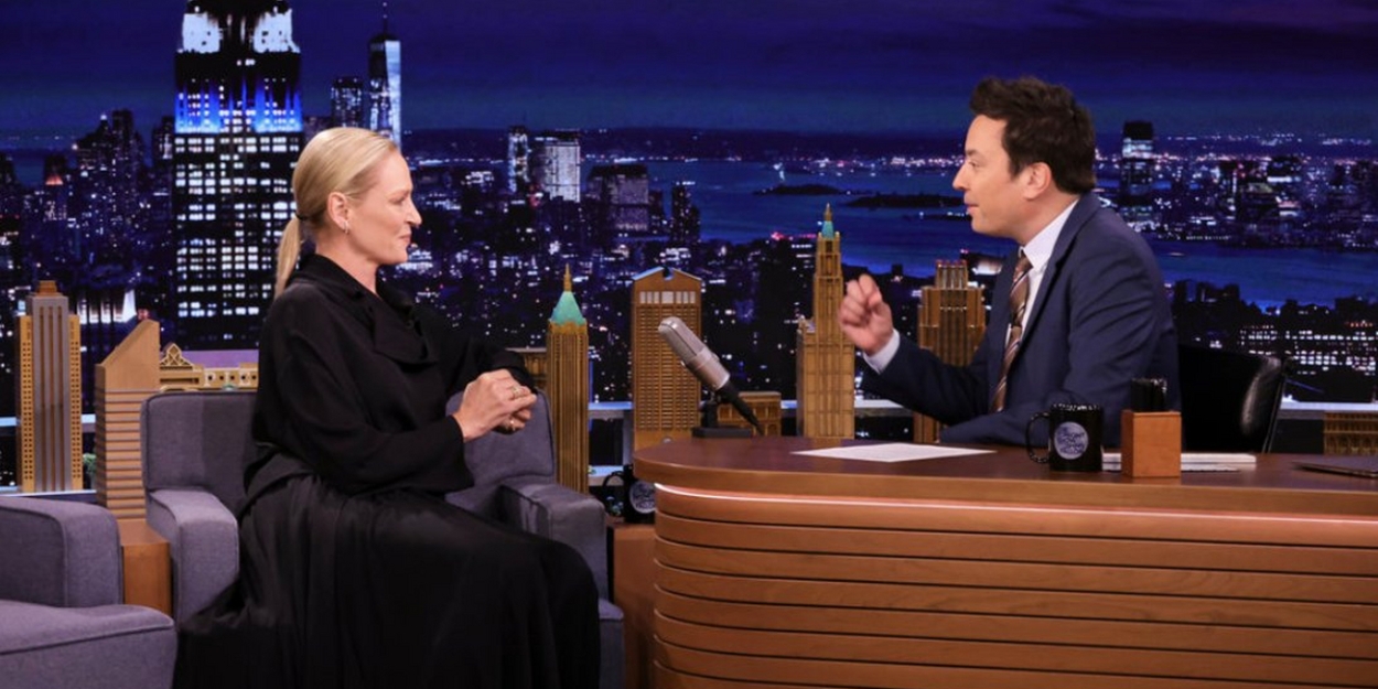 VIDEO: Uma Thurman Stops by THE TONIGHT SHOW to Discuss Role in SUPER PUMPED: THE… Video
