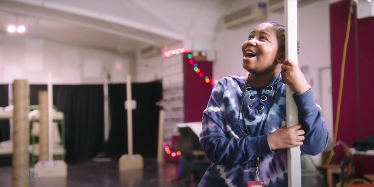 video celina smith rehearses tomorrow in new annie live video