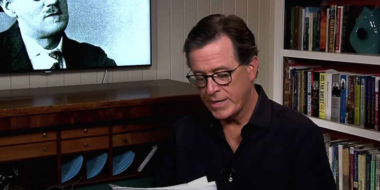 VIDEO: Stephen Colbert Kicks Off Symphony Space's Virtual Bloomsday on Broadway With… Video