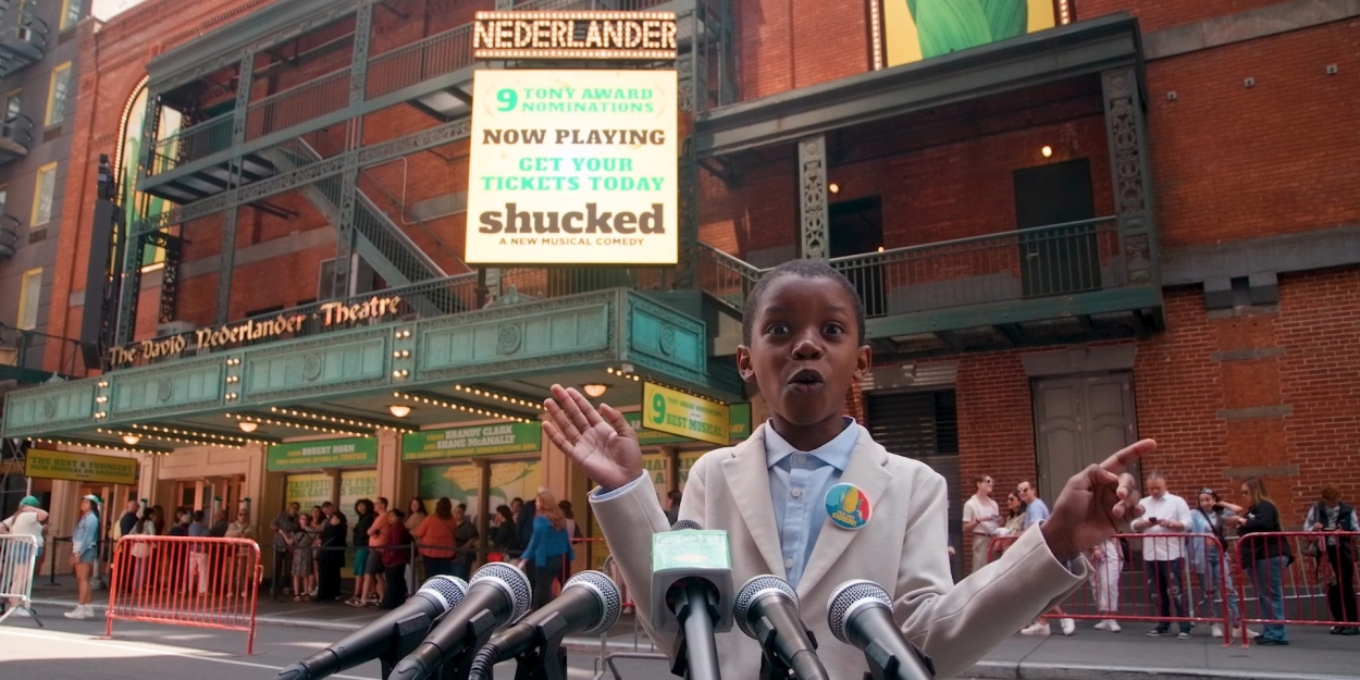 Video: Corn Kid Shares Enthusiastic Support for SHUCKED at the Tony's Video