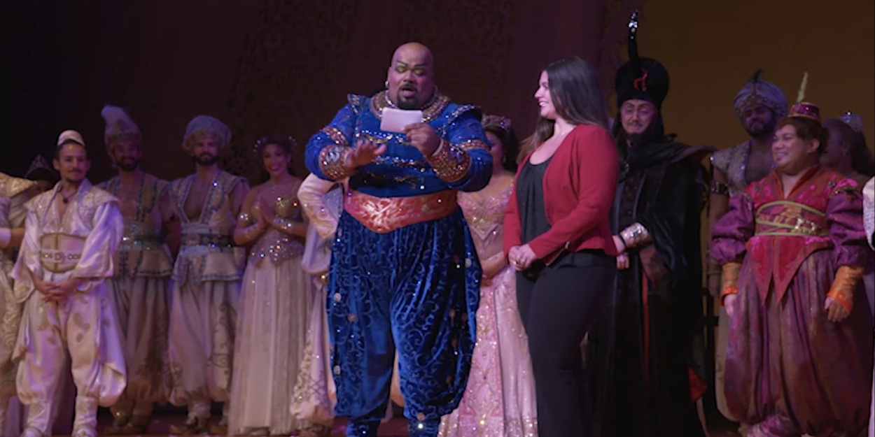 VIDEO: ALADDIN Tour Celebrates 1,001 Performances with an Emotional Onstage Surprise for North Carolina Drama Teacher