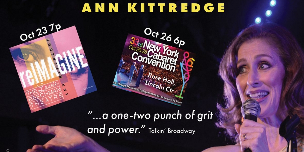 Ann Kittredge to Perform at The Laurie Beechman Theatre and The New