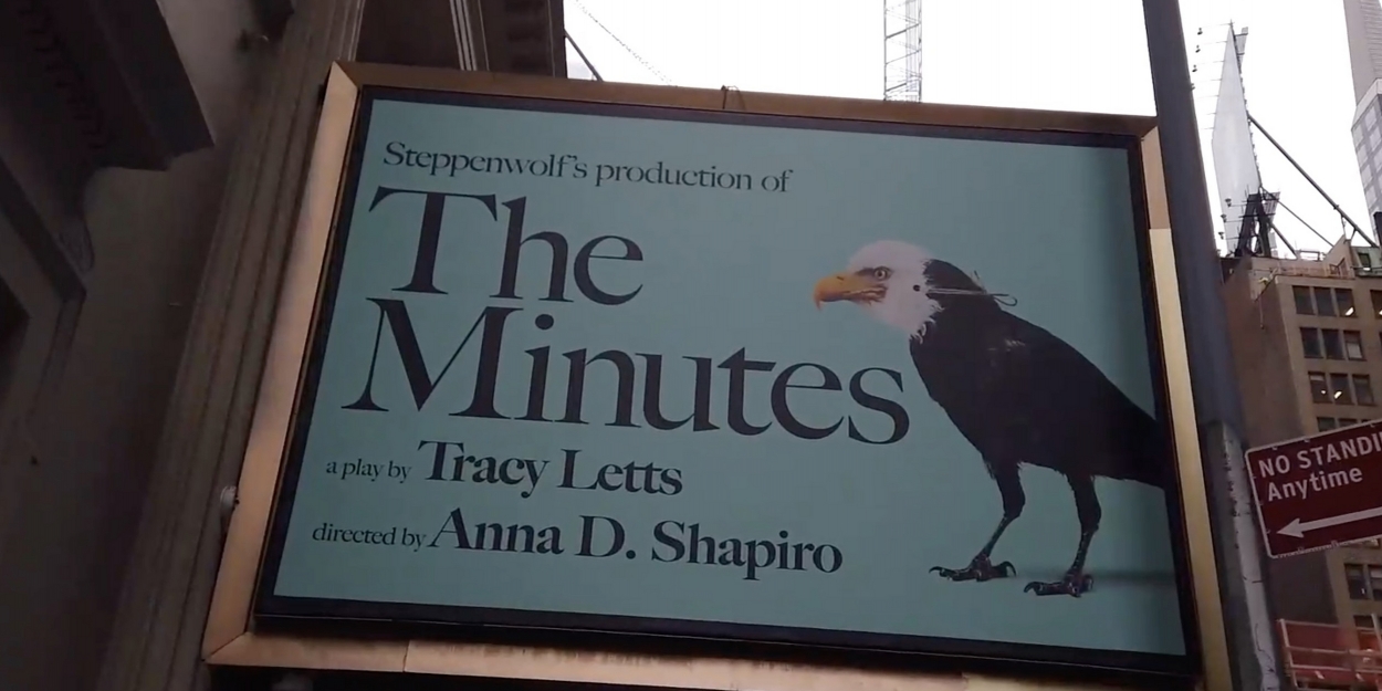 TV: Watch THE MINUTES Marquee Get Installed at the Cort Theatre! Video