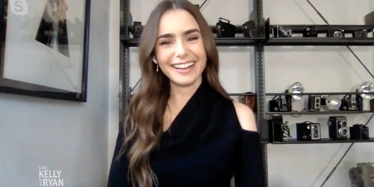 VIDEO: Lily Collins Talks About Filming EMILY IN PARIS on LIVE WITH KELLY AND RYAN Video