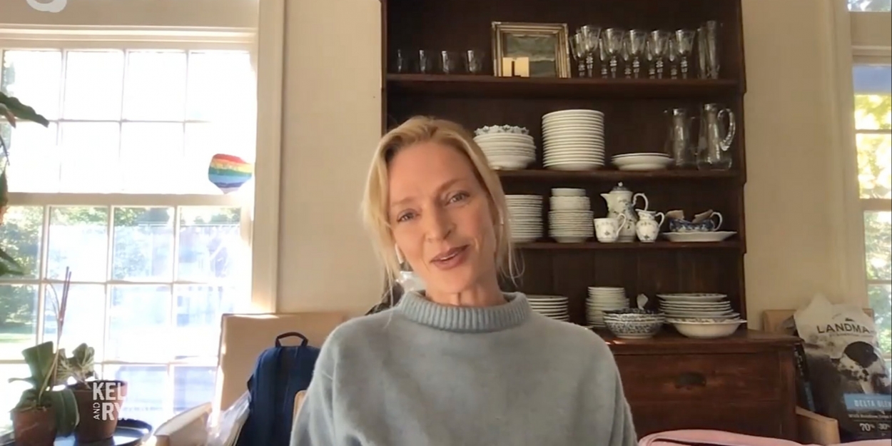 VIDEO: Uma Thurman Talks About Celebrating Her Birthday on LIVE WITH KELLY AND RYAN Video
