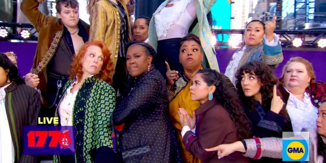 VIDEO 1776 Cast Performs 'Sit Down, John' on GOOD MORNING AMERICA