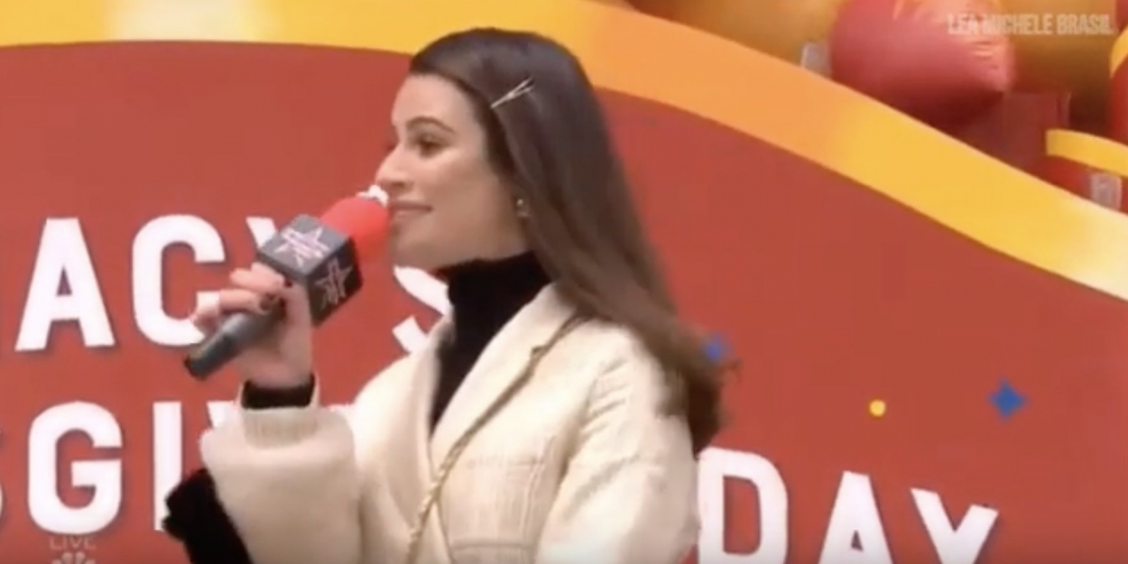 VIDEO Lea Michele Sings at the Macy s Thanksgiving Day Parade