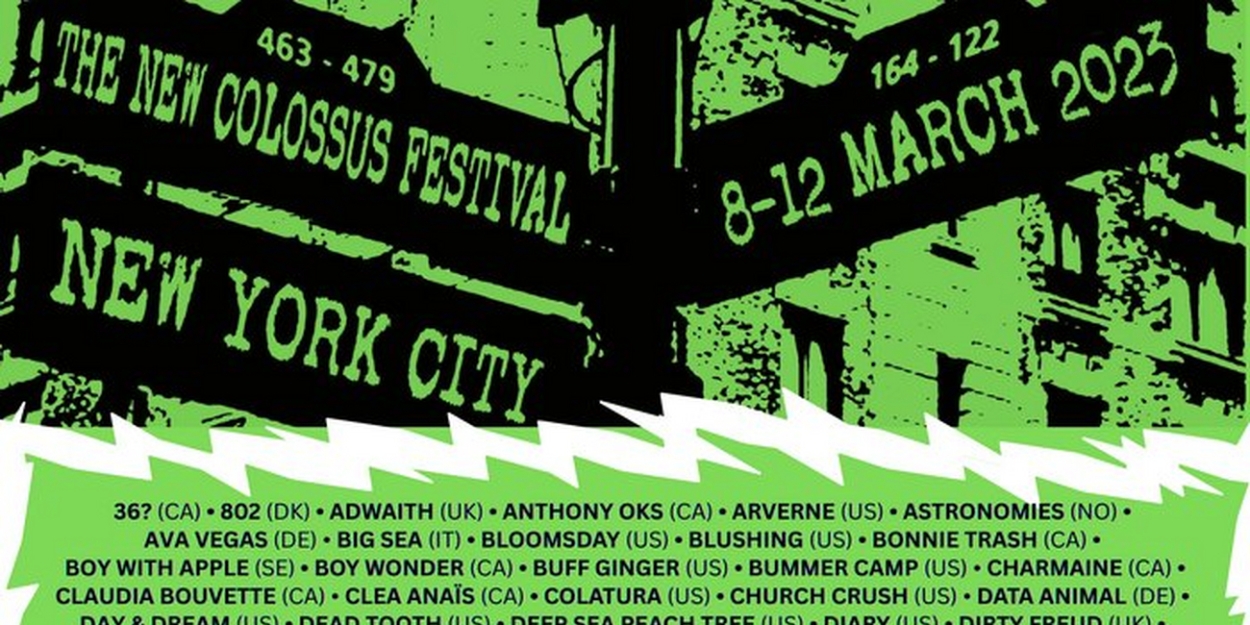 The New Colossus Festival Announces Second Wave of Artists 