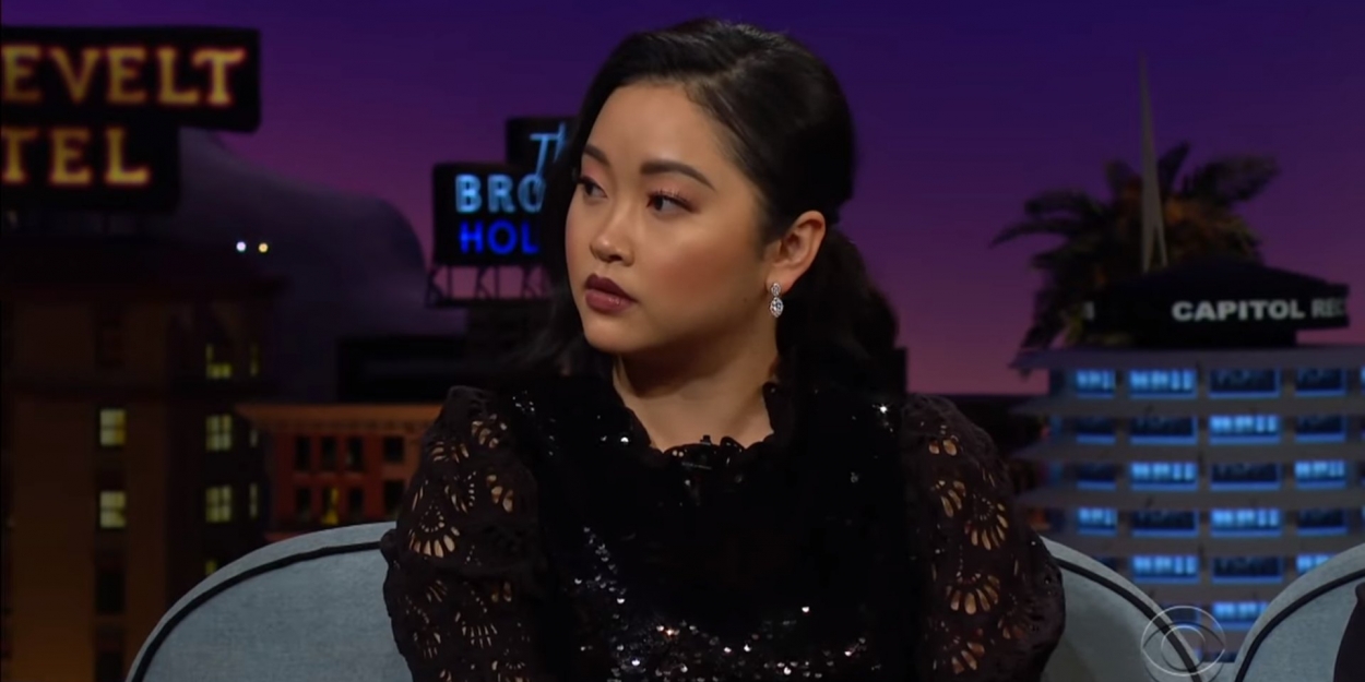 VIDEO: Lana Condor Talks Stalking David Beckham in a Supermarket on THE LATE LATE… Video
