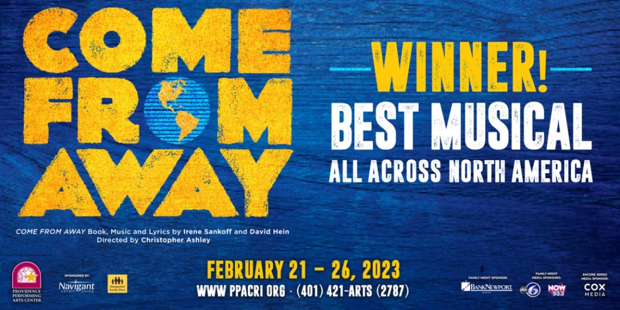 COME FROM AWAY Tour Returns to Providence Performing Arts Center in February 