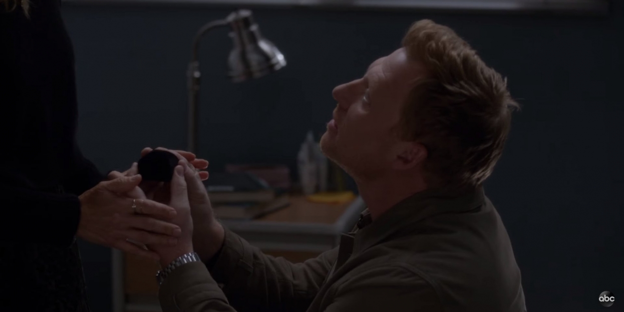 VIDEO Owen Asks Teddy to Marry Him on GREY'S ANATOMY