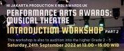 Hi Jakarta Production Announces Performance Arts Awards Introduction Workshop Musical Thea