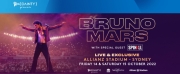 Bruno Mars Arrives in Sydney Next Week