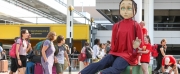 Photos: Five Metre-tall Puppet Aura Lands At Gatwick As Part Of Creative Crawley