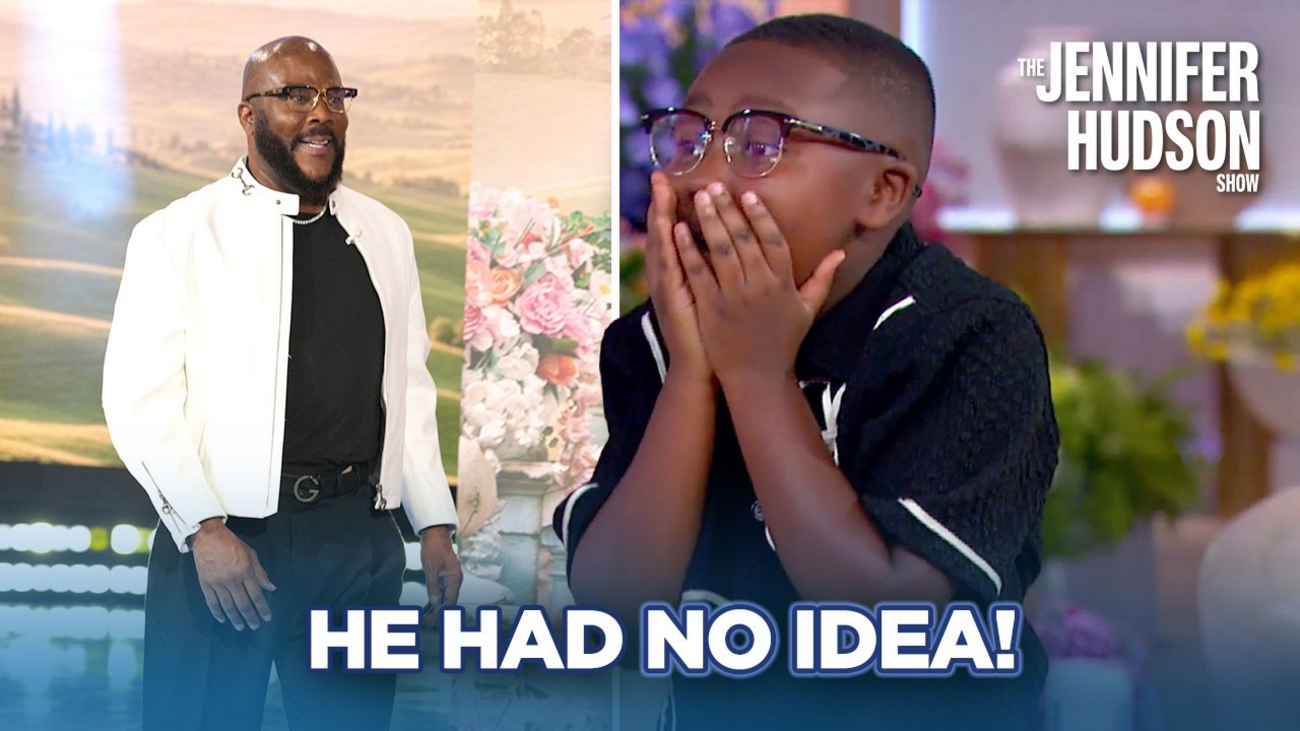 9-Year-Old Pastor Luke Blesses Jennifer Hudson, Gets Tyler Perry Surprise on JHUD SHO Photo