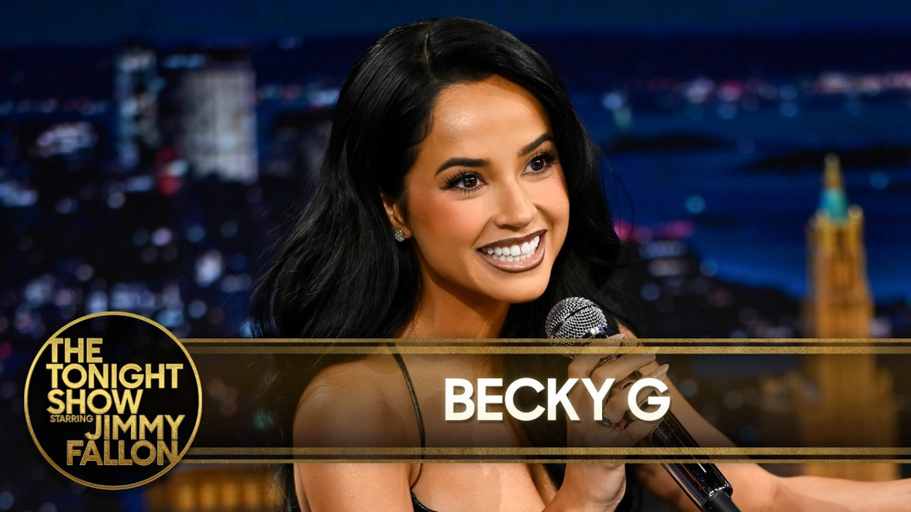 Becky G Talks Baraja Bendita, Sings Lullaby on Fallon Photo