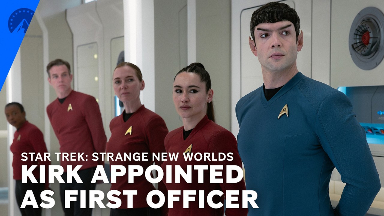 STRANGE NEW WORLDS Clip: Admiral Reeger Commandeers the Enterprise, Names Kirk First Officer