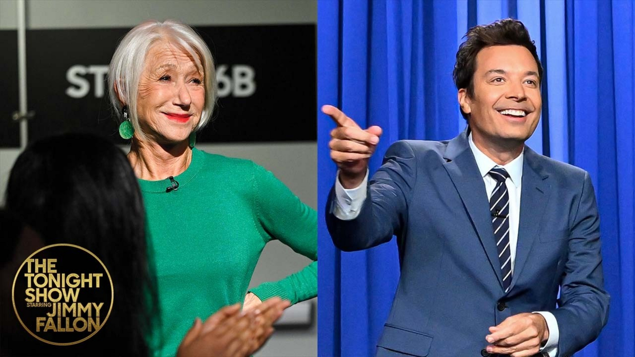 Helen Mirren Crashes Fallon's Monologue Over Giants Fans Video