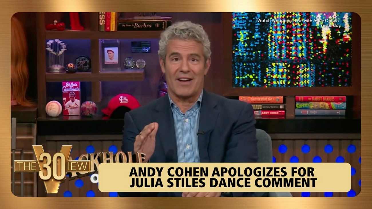 Andy Cohen Apologizes For Julia Stiles Dance Remark, THE VIEW Reacts